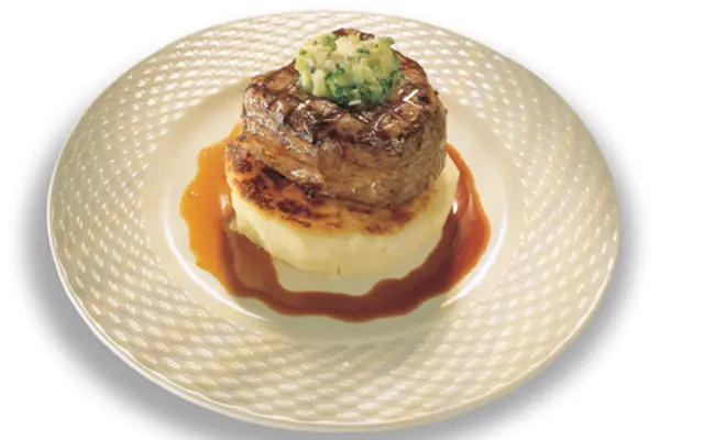 Fillet of Beef with Potato Cake & Herby Butter