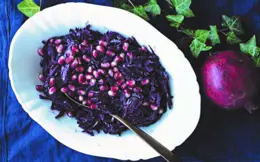 Neven's Braised Red Cabbage with Pomegranate
