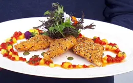 Neven's Fish Goujons with a Mango and Red Pepper Salsa