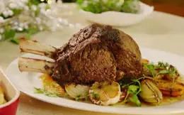 Neven's Rib of Beef with Mustard Crust