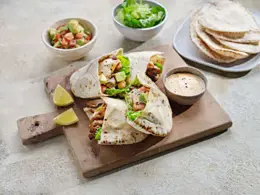 Air-Fried Chicken Thighs in Pitta Bread