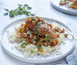 Chicken Fillets with Tomato Sauce and Chickpeas
