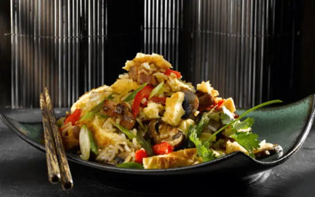 Eggy Rice with Chicken