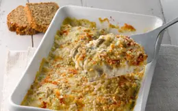 Hake with Mushroom Sauce