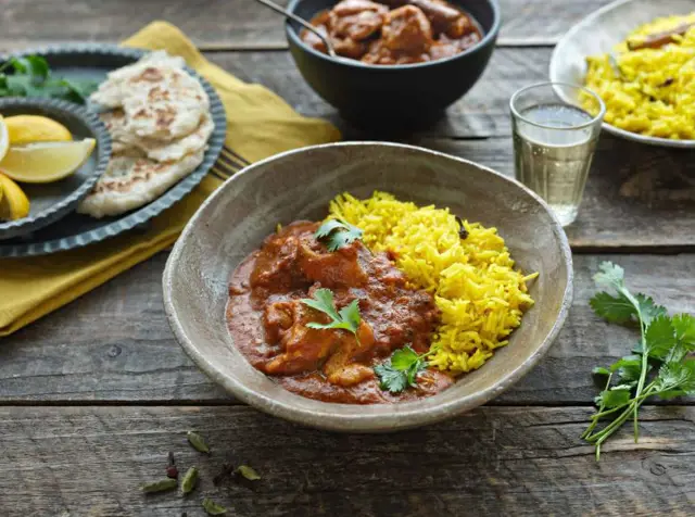 Indian Chicken Curry with Pilaf Rice
