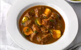 Lamb Casserole with Cinnamon and Courgettes