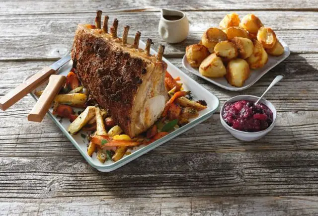 Roast Rack of Pork with Smoked Paprika and Sage