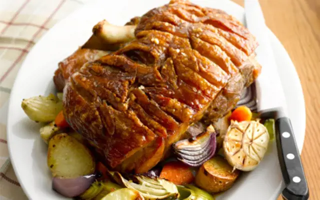 Roast Shoulder of Pork with Crackling