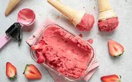 Three-ingredient Strawberry Ice Cream