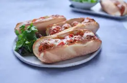 Easy Pork Meatball Subs   