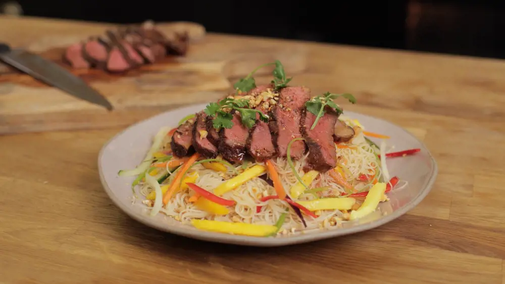 cooking rump steak 