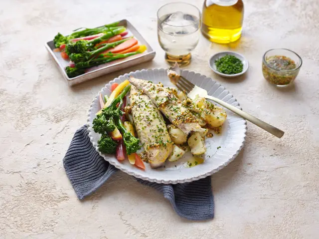 Grilled Mackerel with a Potato Salad