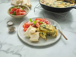 Baked Mushroom and Spinach Frittata