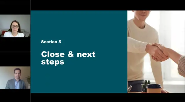 Close and Next Steps