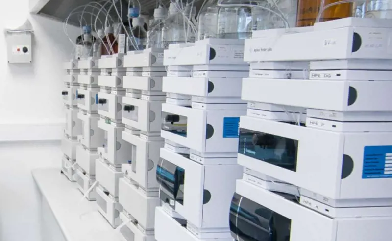 Rows of machinery