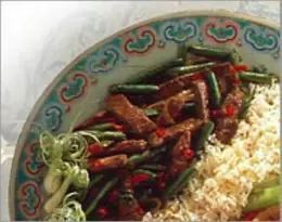 Stir-Fry Steak with Green Beans and Chilli