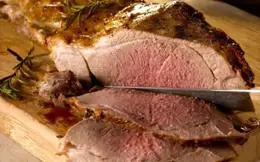Butterfly Leg of Lamb with Tomato and Cucumber Salad