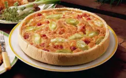 Leek and Bacon Quiche
