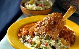 Moroccan Style Braised Lamb Shanks