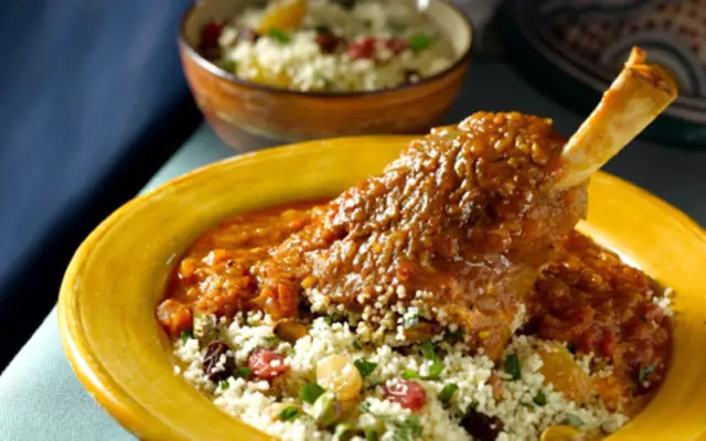 Moroccan Style Braised Lamb Shanks
