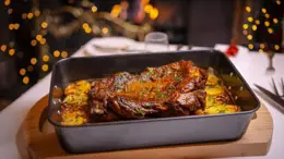 Neven's Fragrant Roasted Butterfly Leg of Lamb with Boulangère Potatoes