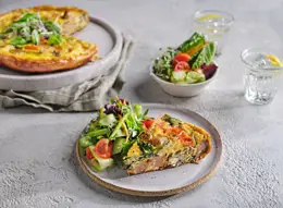 Sausage, Mushroom and Spinach Frittata
