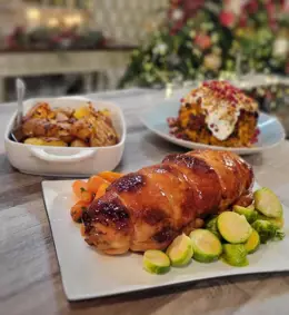 Neven's Turkey Roulade with Maple Glaze