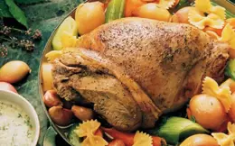 Boiled Leg of Lamb with Caper Sauce